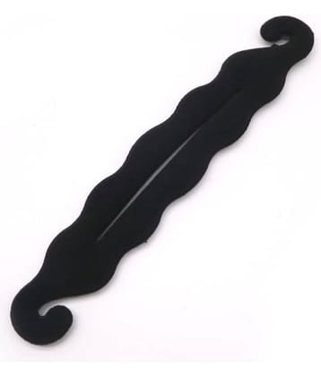 VSAKSH Women's Black Casual Hair Bun Styling Tool