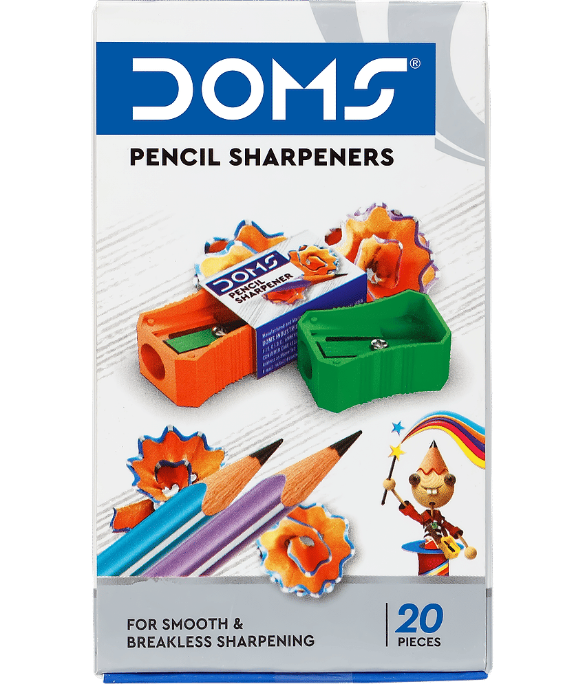 Doms Pencil Sharpeners 20 Pcs Box Pack ( Pack Of 5 )