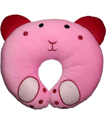 LN OUTLETS Pink Cotton U shape Baby Pillow