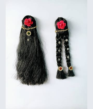 Cherry Tree Radha Krisha Red Fiber Jewellery ( Pack of 1 )