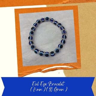 VSP VASTU SAMADHAN - 265 Evil Eye Bracelet for Protection and Attract Positive Energy ( 8 mm ) ( 10 gm )