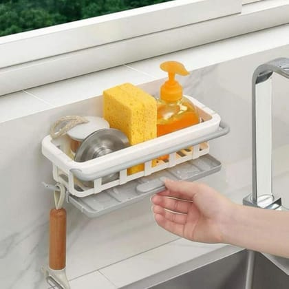 Retractable Sink Storage Tray with Drying Basket-Pack of 1 @ ₹799
