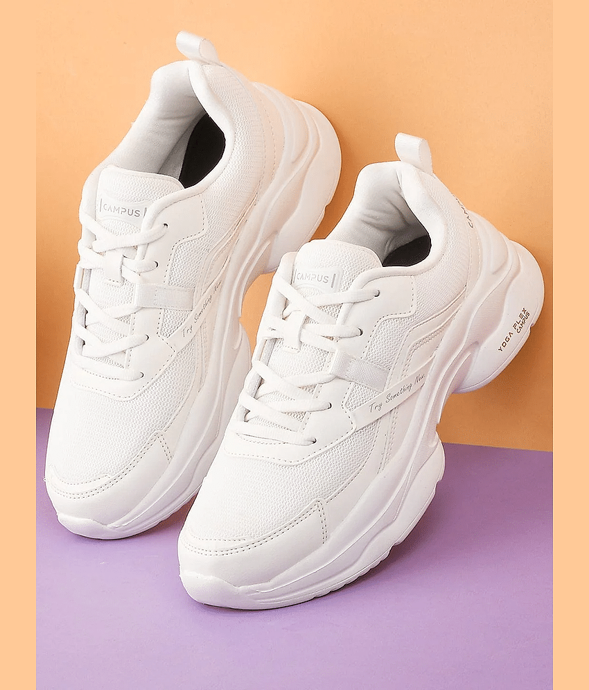 Campus - White Women's Running Shoes