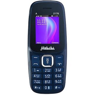 Habibi 2178 (Dual Sim, 1.8 Inch Inch Display, 1100 mAh Battery, Blue)