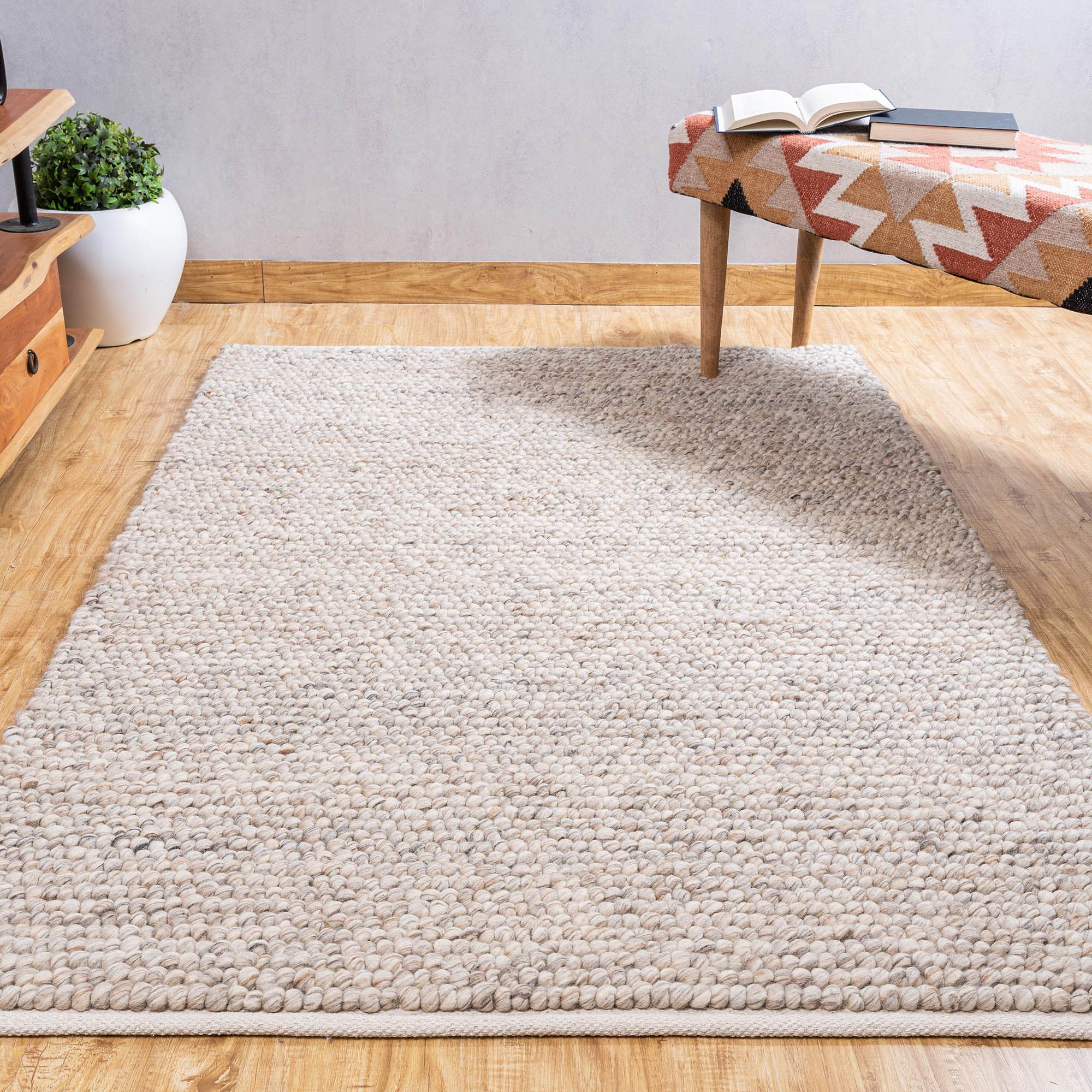 Grace Taupe Braid Rug-3 ft. x 5 ft.