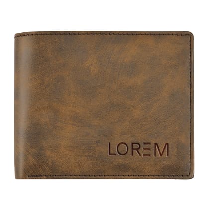 Brown Multiple Card Slots Bi-Fold Premium Faux Leather 11 ATM Card Slots Wallet for Men WL25-B