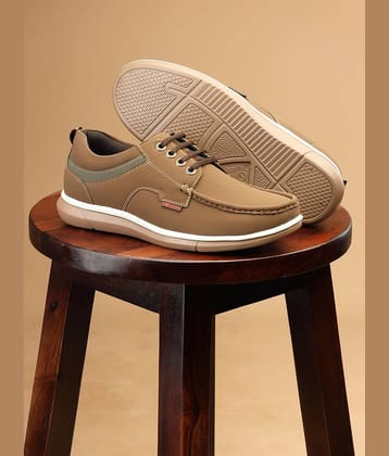 Action Brown Men's Slip On Formal Shoes