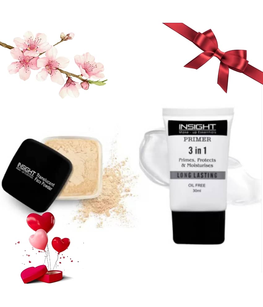 Insight Makeup Kit Primer & Loose Powder For Pore Minizing Complete Base Set (Pack of 2)