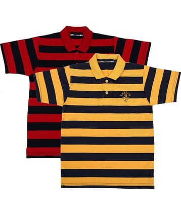 NEUVIN Pack of 2 Boys Cotton Blend T-Shirt ( Multi Color )