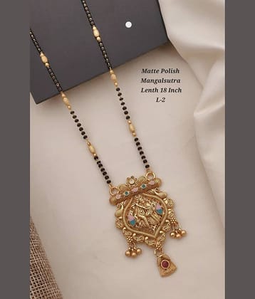 Shivay Fashion Golden Mangalsutra ( Pack of 1 )