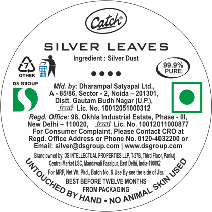 Catch Silver Leaves Bottle || Silver Dust Bottle || 0.32 Grams