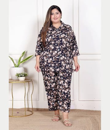 Swasti Women Shirt With Trousers Co-Ord Set ( Black )