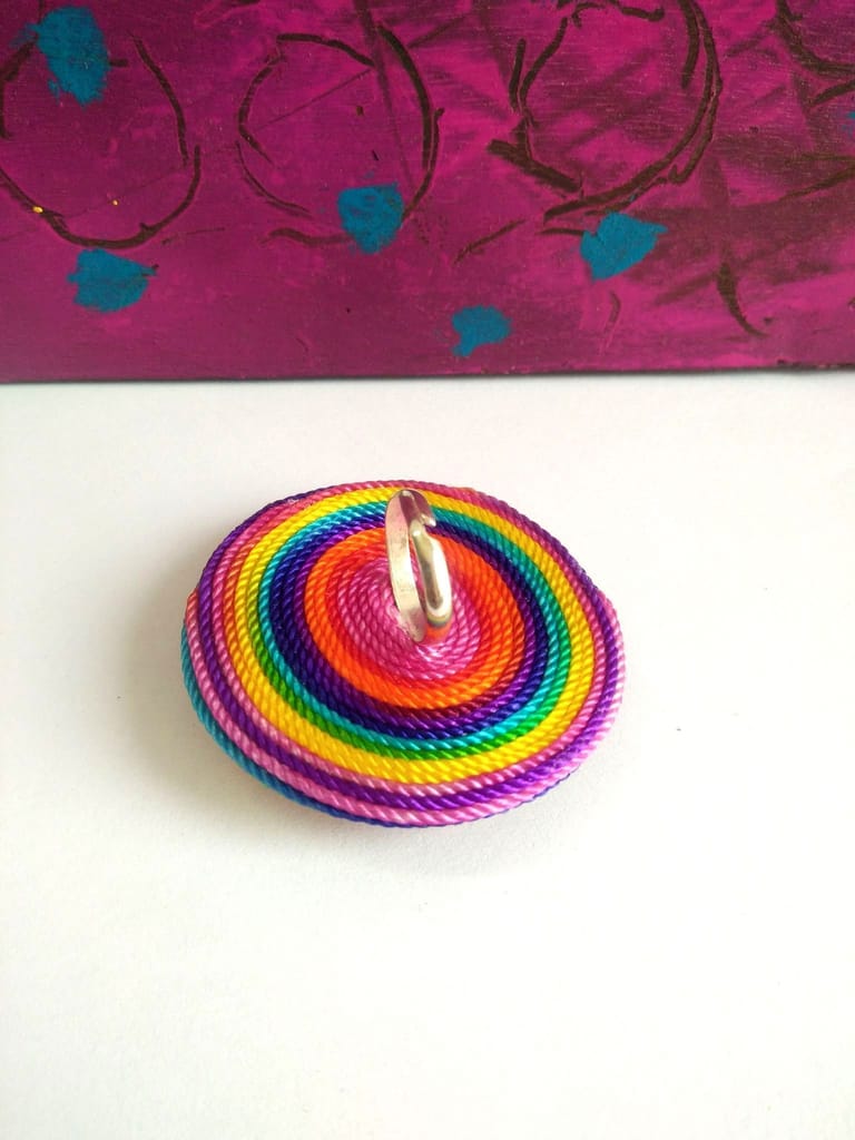 COLORS IN THE AIR - CIRCLE GLASS RING