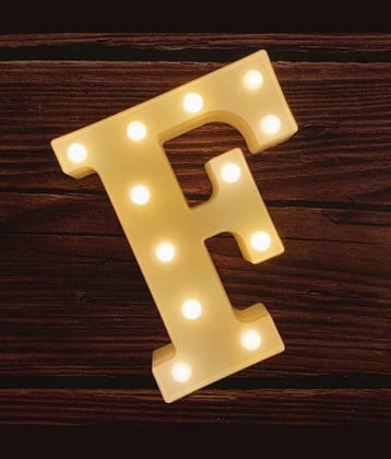 MIRADH LED Marquee Lights, Sign Letter-F , LED Strips Yellow