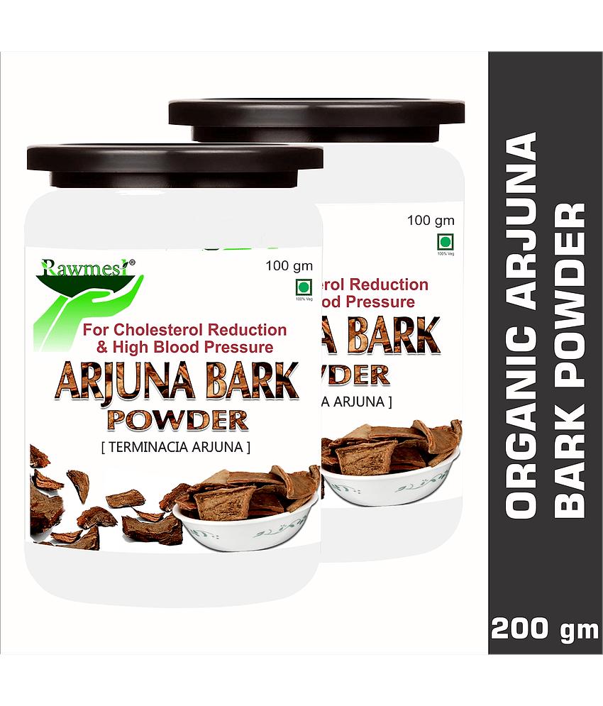 rawmest Arjuna Bark Powder  200 gm Vitamins Powder Pack of 2