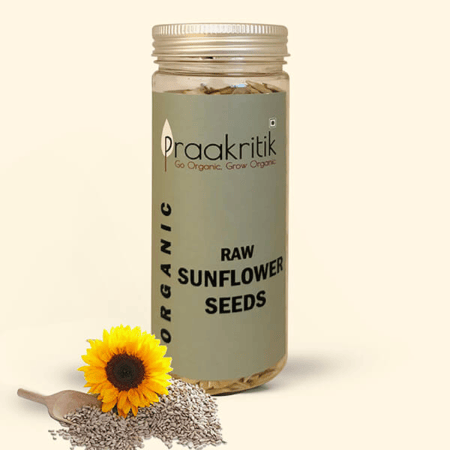 Praakritik Organic Raw Sunflower Seeds 150g