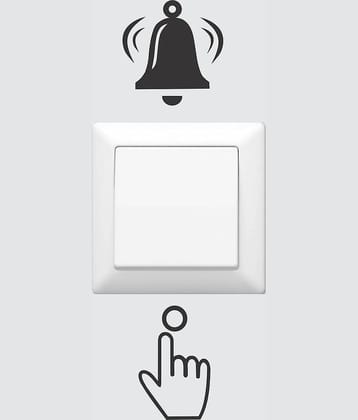 Asmi Collection Ring The Bell Switch Board Sticker ( 10 x 5 cms )