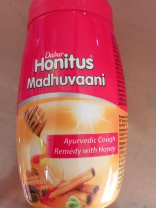 Dabur honitus madhuvaani ayurvedic cough remedy with honey