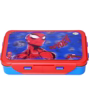 Gluman - 3D Disney Spiderman Character Stainless Steel School Lunch Boxes 1 - Container ( Pack of 1 )