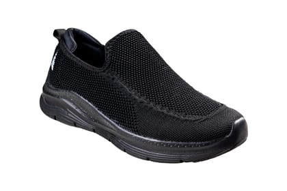 Action Gents Black Sports Shoe-Black / 6