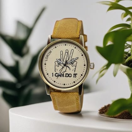 LOREM Never GiveUp Analog Watch for Men