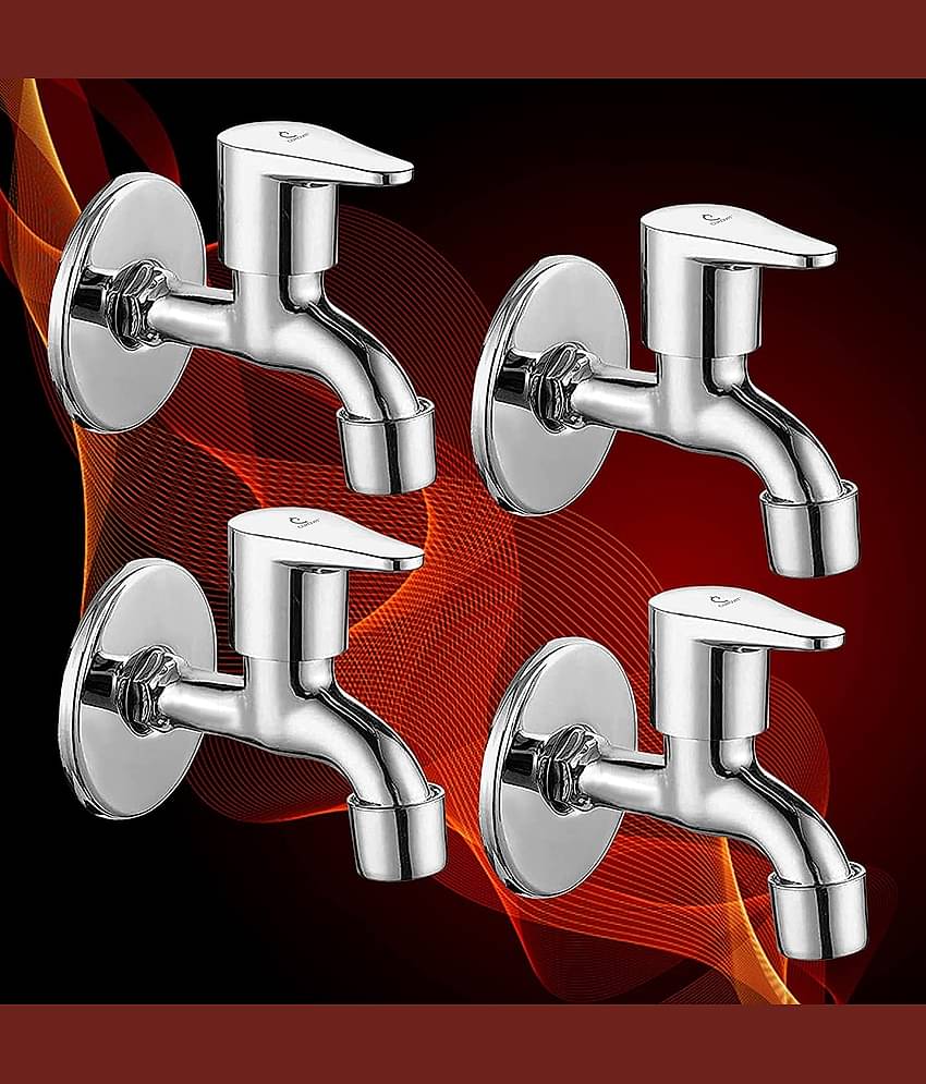 Cossimo Stainless Steel Torrent Bib Cock Tap (Set of 4) Brass Bathroom Tap (Bib Cock)