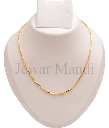 Jewar Mandi Chain Gold Plated Rich Look Long Size Latest Designer Daily Use Jewelry for Men Women, Boys Girls, Unisex