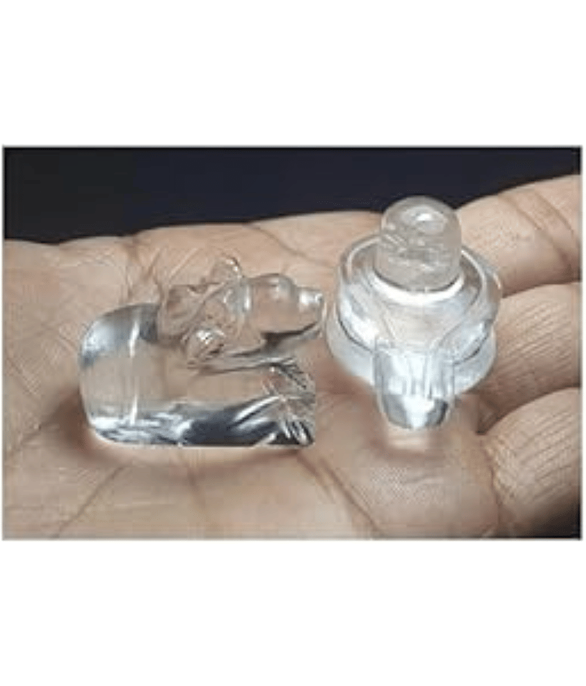 NAVYAKSH Crystal Lord Shiva Idol ( 1.5 cm )