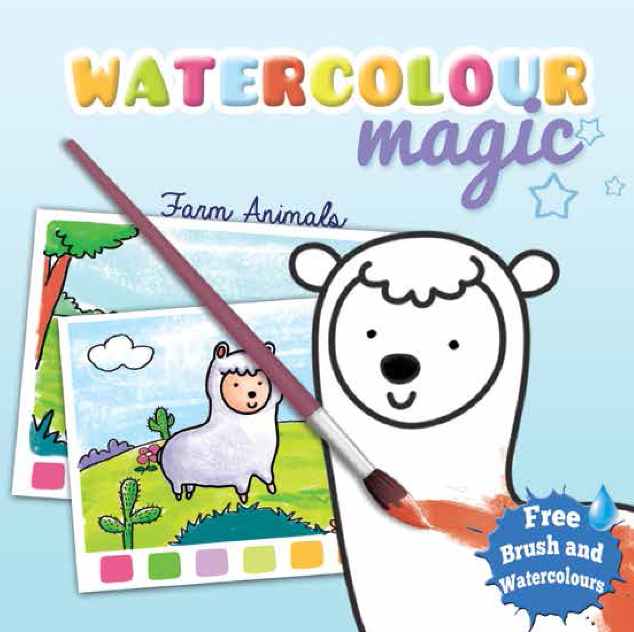 Watercolour Magic: Farm Animals