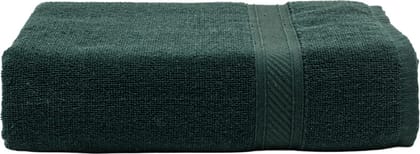 Furnofy Cotton 450 GSM Bath Towel Olive Green (Pack Of 1)