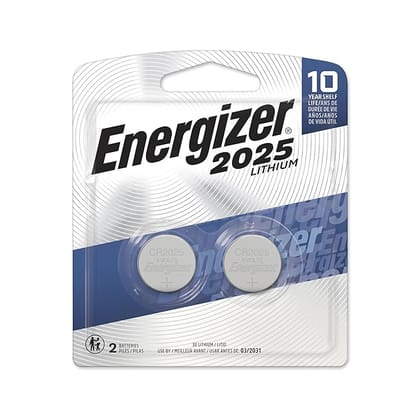 Energizer 2025BP-2 Lithium Button Cell Battery (2 Count)