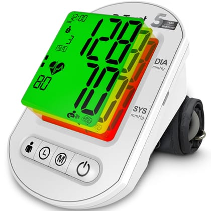 Dr Trust USA Intellitrack 133 Fully Automatic Portable Digital Blood Pressure Monitor USB Compatible & Powered by 4 AAA Batteries BP Machine with 3 Color Backlight