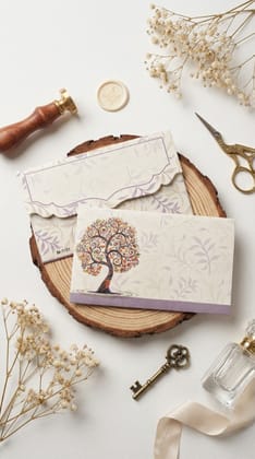The Tree Of Blessings Envelope – Elegant Modern Money Envelope for Stylish Gifting