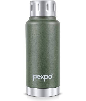 Pexpo 24Hrs Hot/Cold Green Thermosteel Flask ( 300 ml )