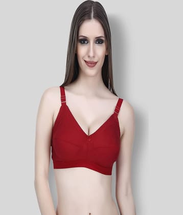 Elina Cotton Non Padded Women's Minimizer Bra ( Maroon )