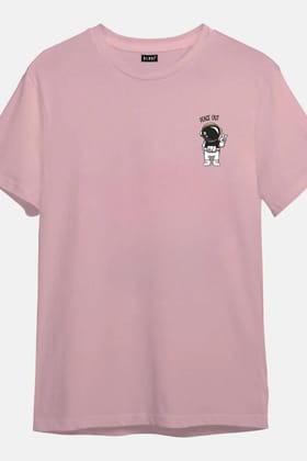 Peace Out - Unisex Half sleeve T-Shirt-Nusery Pink / L