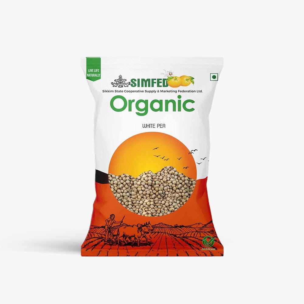 SIMFED Organic White Pea Mater 500g