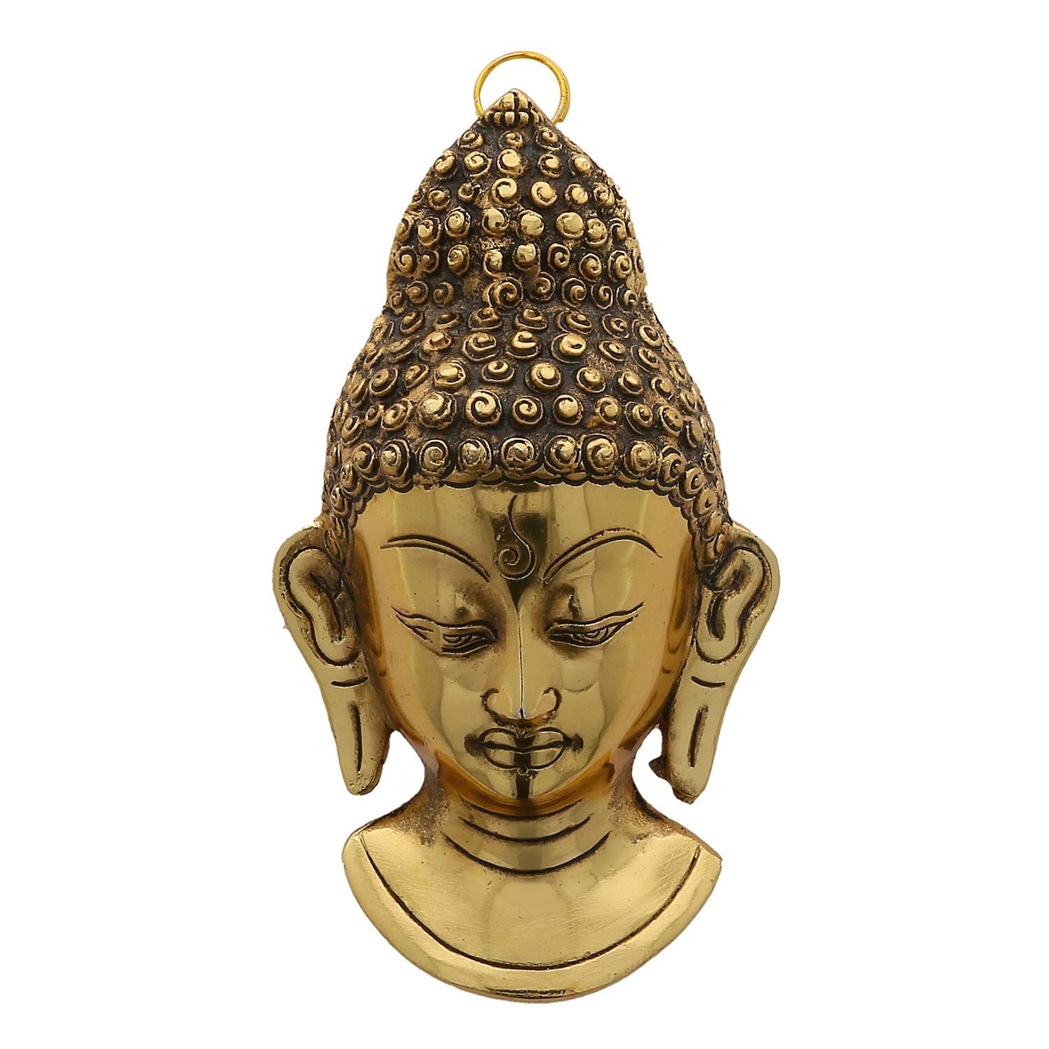 DreamKraft Antique Buddha Head Religious Gifts Metal Statue Idol Idols for Home Decor