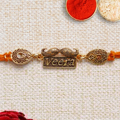 Designer Veera Rakhi and Roli Chawal Pack