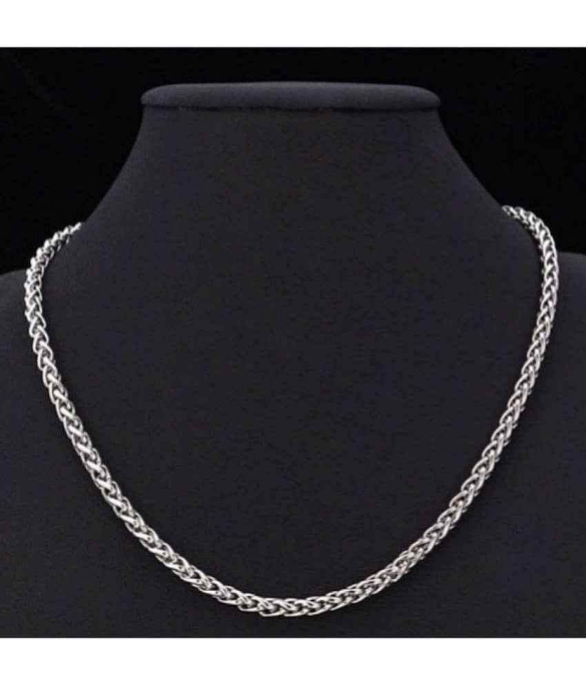 HEER COLLECTION Silver Plated Chain ( Set of 1 )
