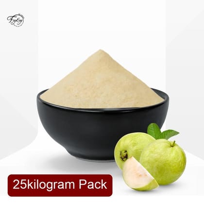 Premium White Guava Powder (25kg) | Spray Dried & Instant Soluble | Beverage & Bakery Grade