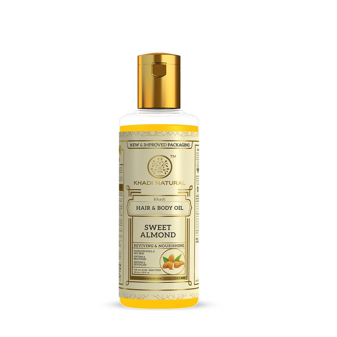 Khadi Natural Sweet Almond Hair & Body Oil - 100ml Sale