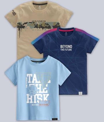 CODEZ Pack of 1 Boys Cotton Blend T-Shirt ( Multicolor )