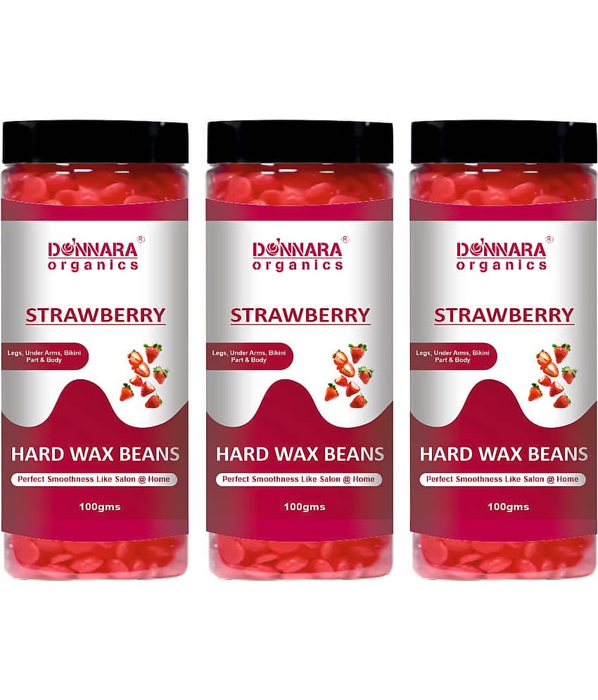 Donnara Organics Hard Wax Beans 100g Pack of 3 Waxing Kit 100 g Pack of 3