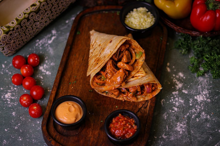 Chicken tikka wrap