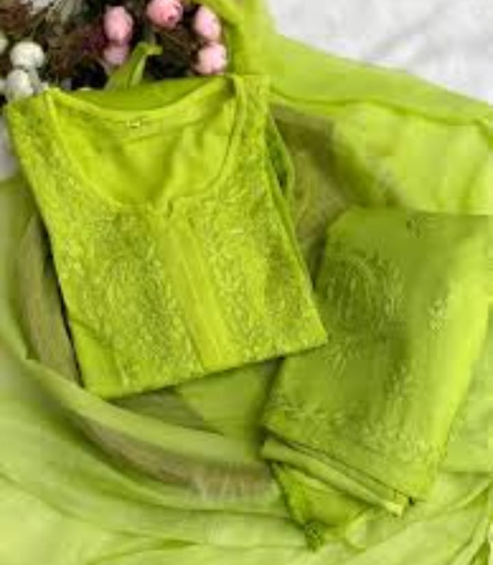 Lucknow Handwork Chikankari  Palazzo Set