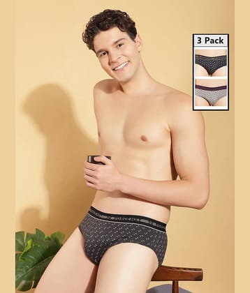 Force NXT Pack of 3 Cotton Briefs For Men's ( Multicolor )