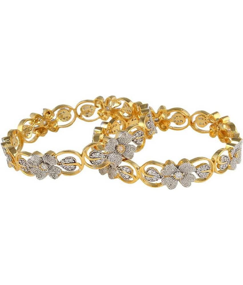 Youbella White Alloy Bangle
