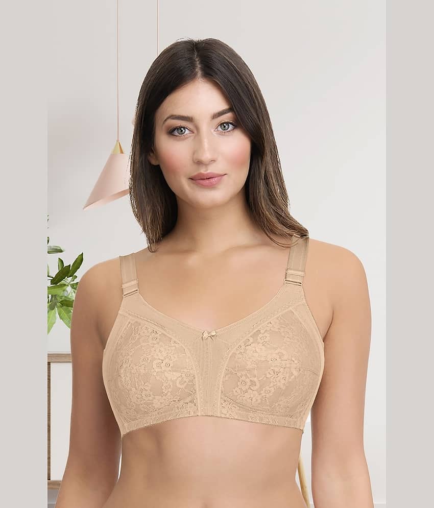Amante Polyamide Non Padded Women's T-Shirt Bra ( Beige )