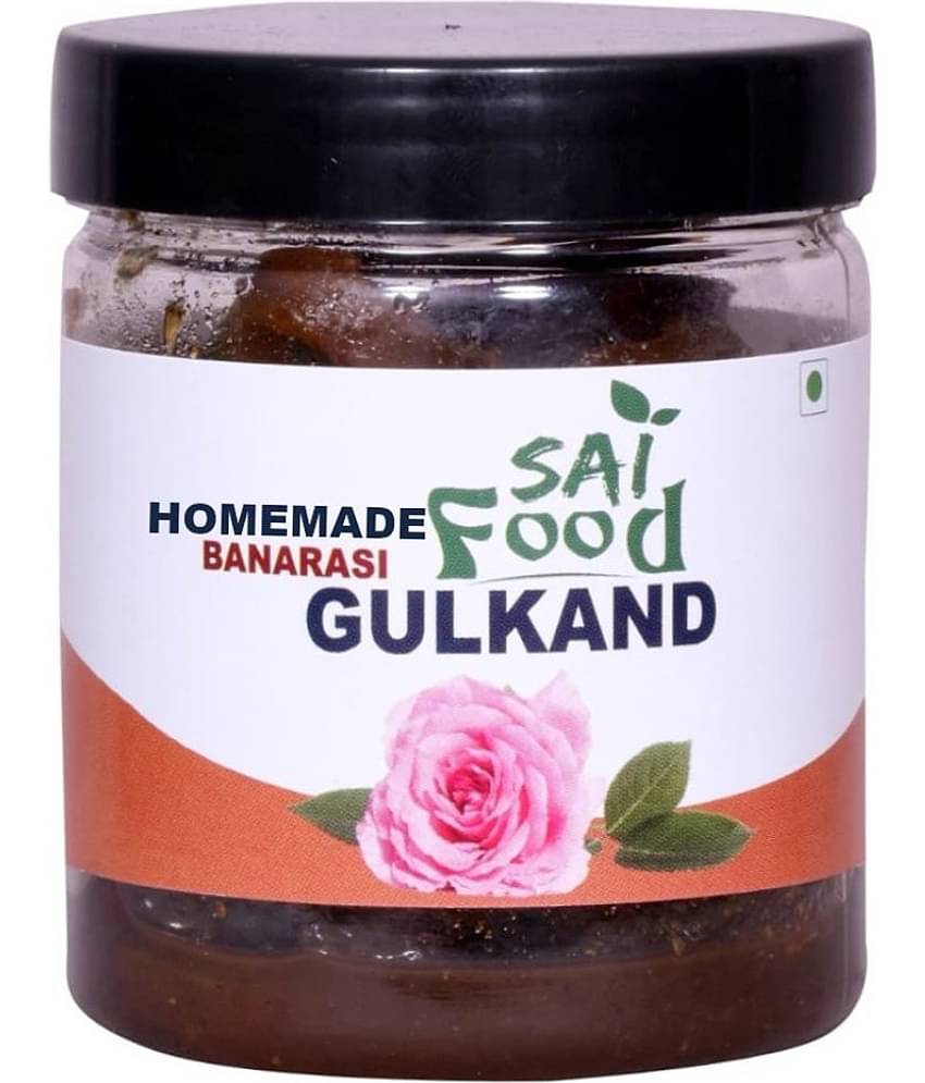 SAi Food HOMEMADE Banarasi Gulkand Made from Finest Rose Petals Finest Mixed Gulkand Pickle 250 g